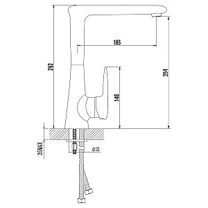 Смеситель для кухни Lemark Status LM4405C купить в интернет-магазине сантехники Sanbest
