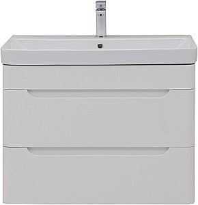 Тумба с раковиной Aquanet София 274002 80 белый глянец для ванной в интернет-магазине Sanbest