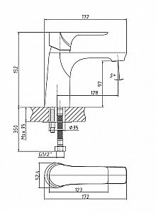Смеситель для раковины Orange Aristo M19-021cr хром купить в интернет-магазине сантехники Sanbest