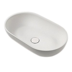 Раковина накладная Montebianco CONCA 20142 белая матовая купить в интернет-магазине Sanbest