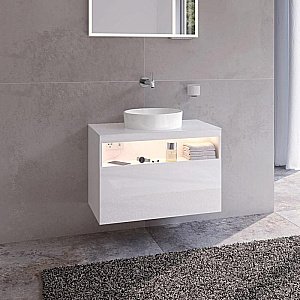 Раковина накладная Keuco Stageline 40 32880310400 белая купить в интернет-магазине Sanbest