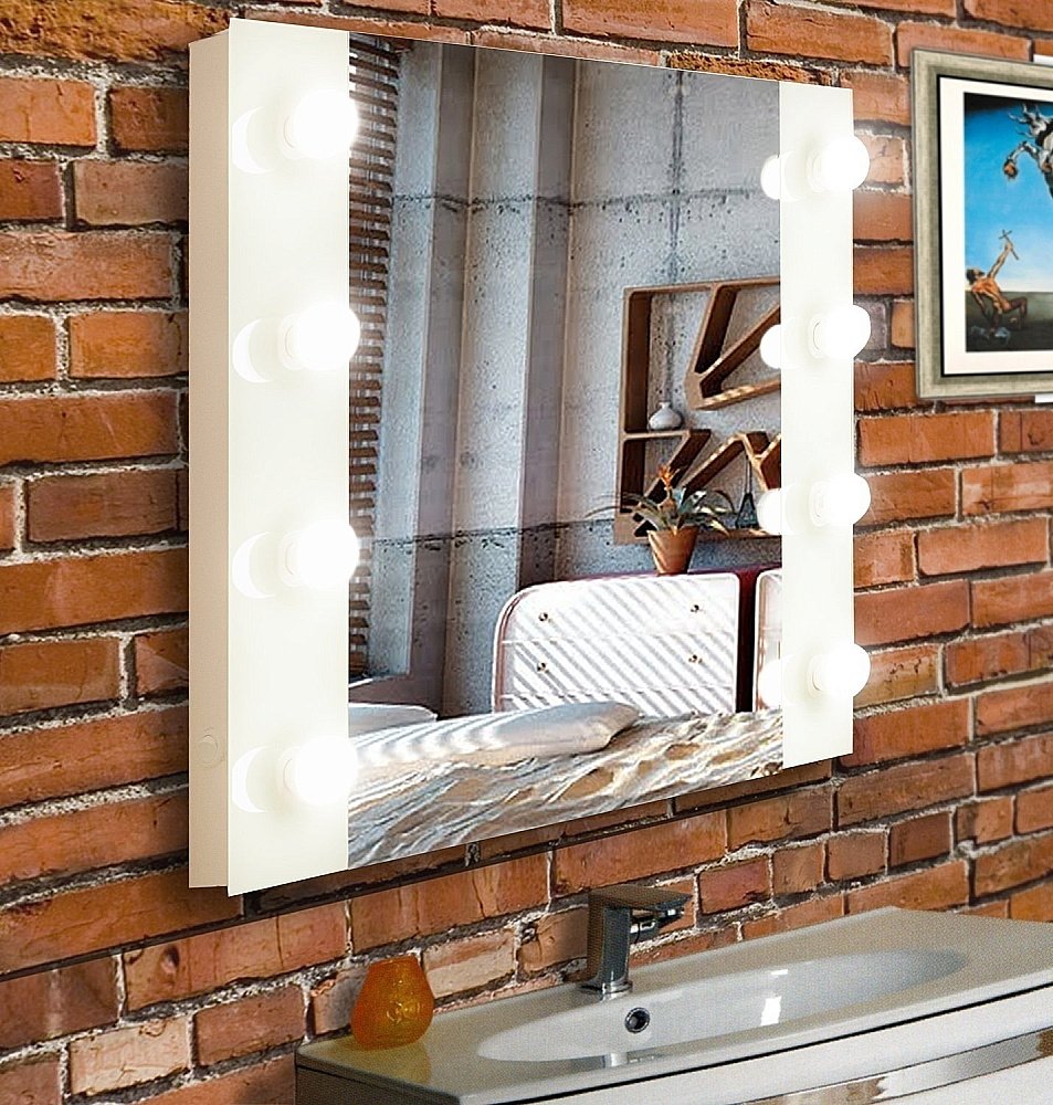 Зеркало гримерное Континент Этюд ЗГП02 80x60 в ванную от интернет-магазине сантехники Sanbest