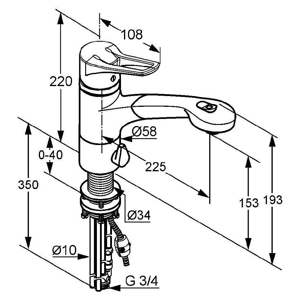 Смеситель для кухни Kludi MX 399450562 купить в интернет-магазине сантехники Sanbest
