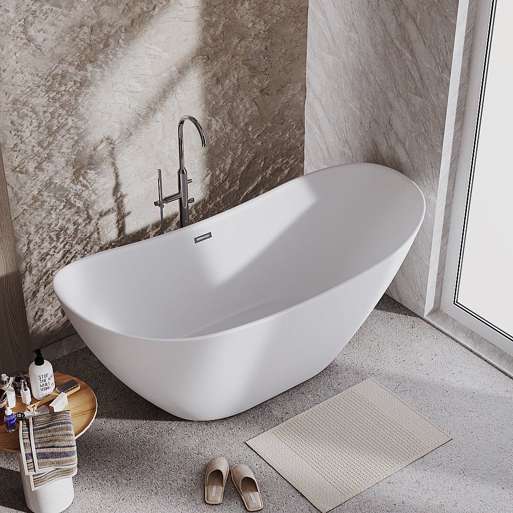 Ванна акриловая Grossman Galaxy GR-2103M 180x77 белая матовая купить в интернет-магазине Sanbest