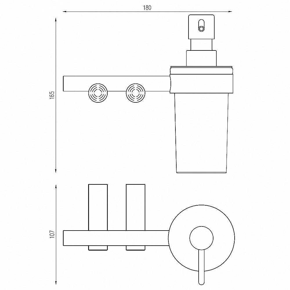 Диспенсер Abber Osten 316 AA1859BG брашированное золото купить в интернет-магазине сантехники Sanbest