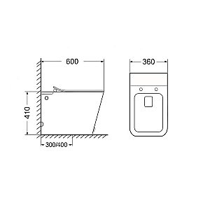 Унитаз SantiLine SL-5033MB безободковый, с крышкой микролифт, черный матовый купить в интернет-магазине Sanbest