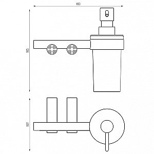 Диспенсер Abber Osten 316 AA1859BG брашированное золото купить в интернет-магазине сантехники Sanbest