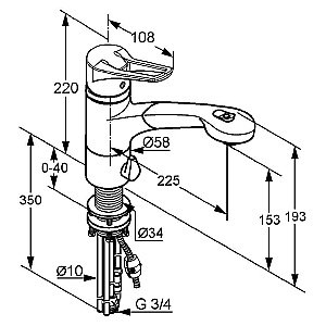 Смеситель для кухни Kludi MX 399450562 купить в интернет-магазине сантехники Sanbest