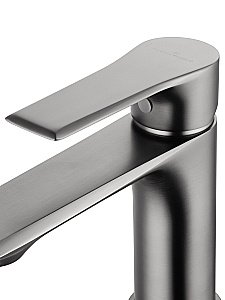 Смеситель для раковины WONZON & WOGHAND BRILLIANT, Темный графит (WW-88018079-BGM) купить в интернет-магазине сантехники Sanbest