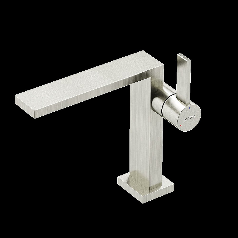 Смеситель для раковины Sancos Linn SC9019BN брашированный никель купить в интернет-магазине сантехники Sanbest