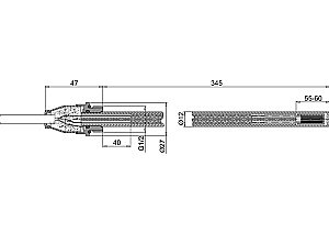 Полотенцесушитель Burlington Trafalgar R1 CHR BLA хром/черный купить в интернет-магазине сантехники Sanbest