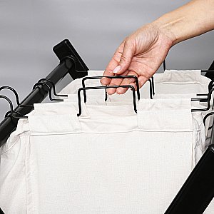 Корзина на ножках WasserKRAFT Naab WB-860-L белый купить в интернет-магазине сантехники Sanbest