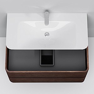 Тумба с раковиной AM.PM Sensation 100 темное дерево для ванной в интернет-магазине Sanbest