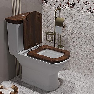 Унитаз-компакт напольный Опадирис Риспекто OS39724N белый, с бачком, с крышкой микролифт купить в интернет-магазине Sanbest