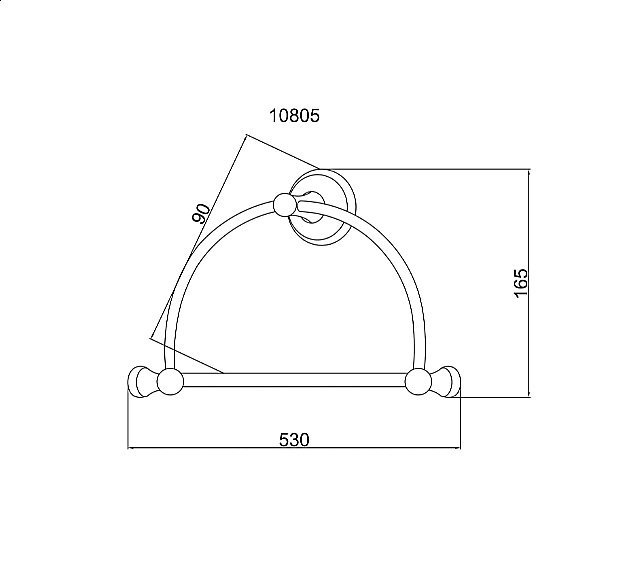 Полотенцедержатель-кольцо Boheme Provanse 10805 купить в интернет-магазине сантехники Sanbest