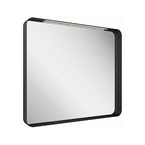 Зеркало с подсветкой Ravak Strip X000001571 80 черное в ванную от интернет-магазине сантехники Sanbest
