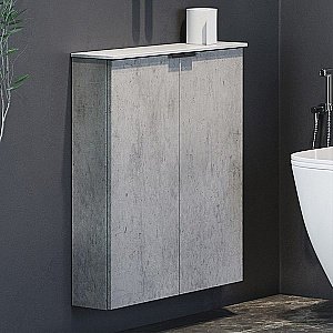 Шкаф Comforty Моно-60 00-00014968 бетон светлый для ванной в интернет-магазине сантехники Sanbest