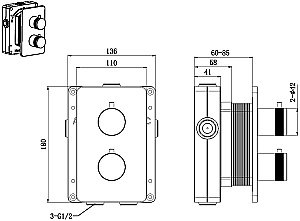 Смеситель для душа Allen Brau Priority V.2 5.31213-GB золото брашированное купить в интернет-магазине сантехники Sanbest