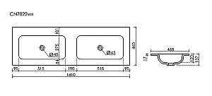 Раковина Ceramica Nova Grace CN7022MBwx черный матовый купить в интернет-магазине Sanbest