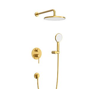 Душевая система Cezares RELAX-DSET-BORO брашированное золото купить в интернет-магазине сантехники Sanbest