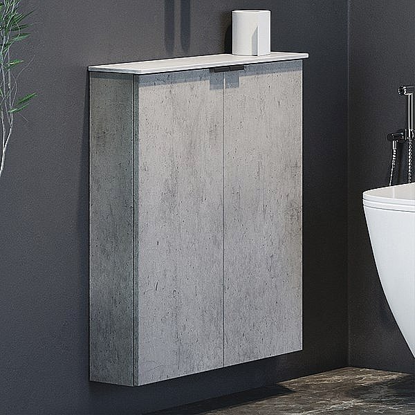 Шкаф Comforty Моно-60 00-00014968 бетон светлый для ванной в интернет-магазине сантехники Sanbest