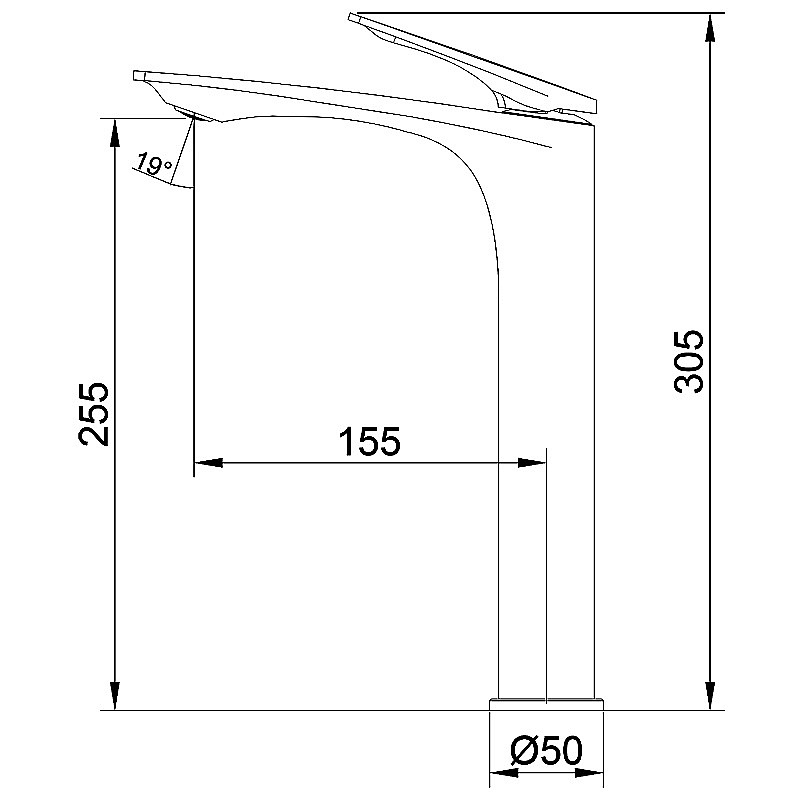 Смеситель для раковины Azario Lursy AZ-K9049MG золото матовое купить в интернет-магазине сантехники Sanbest