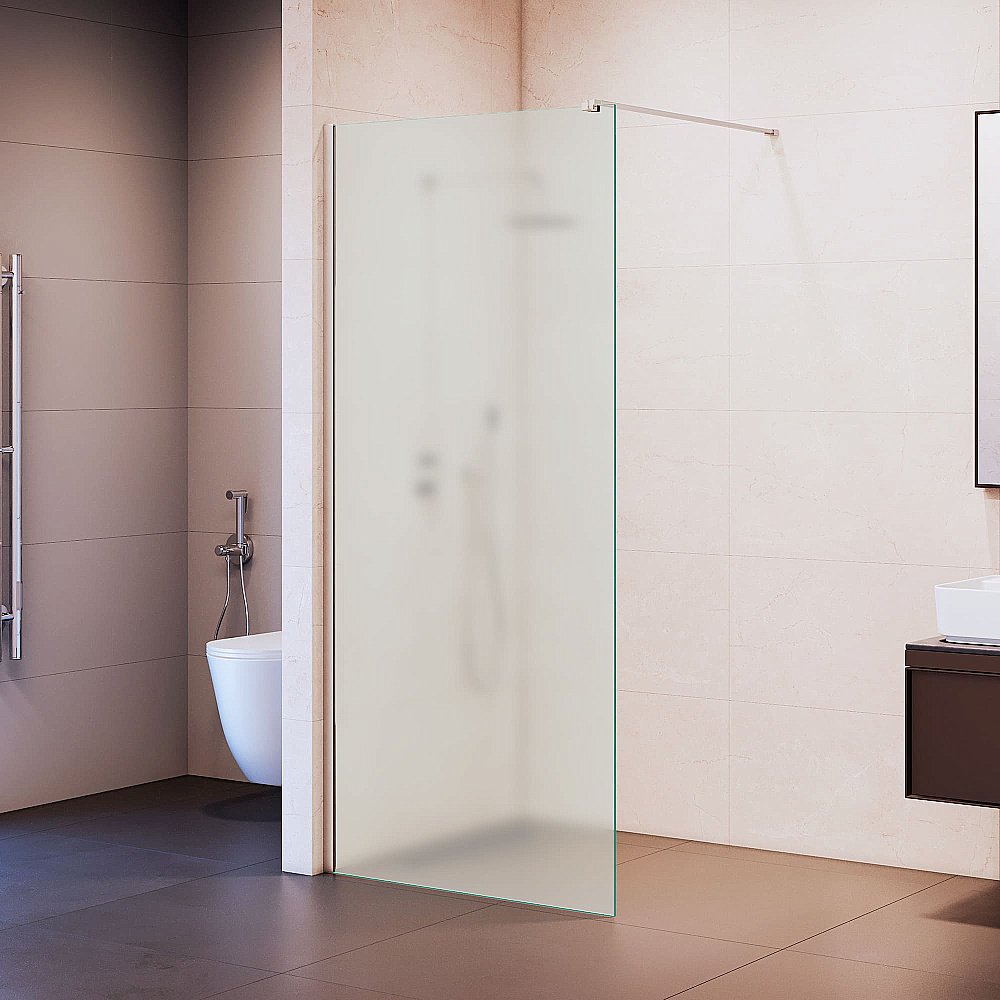 Душевая перегородка RGW Walk In WA-210 80 351021008-21 стекло матовое/профиль хром купить в интернет-магазине Sanbest