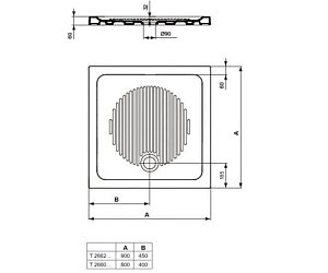 Душевой поддон Ideal Standard Connect T266001 80x80 купить в интернет-магазине Sanbest