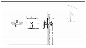 Смеситель для душа Bravat Source PB8173218BW-ENG купить в интернет-магазине сантехники Sanbest