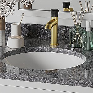 Смеситель для раковины PAINI Domus 18PJ205PZ золото матовое купить в интернет-магазине сантехники Sanbest