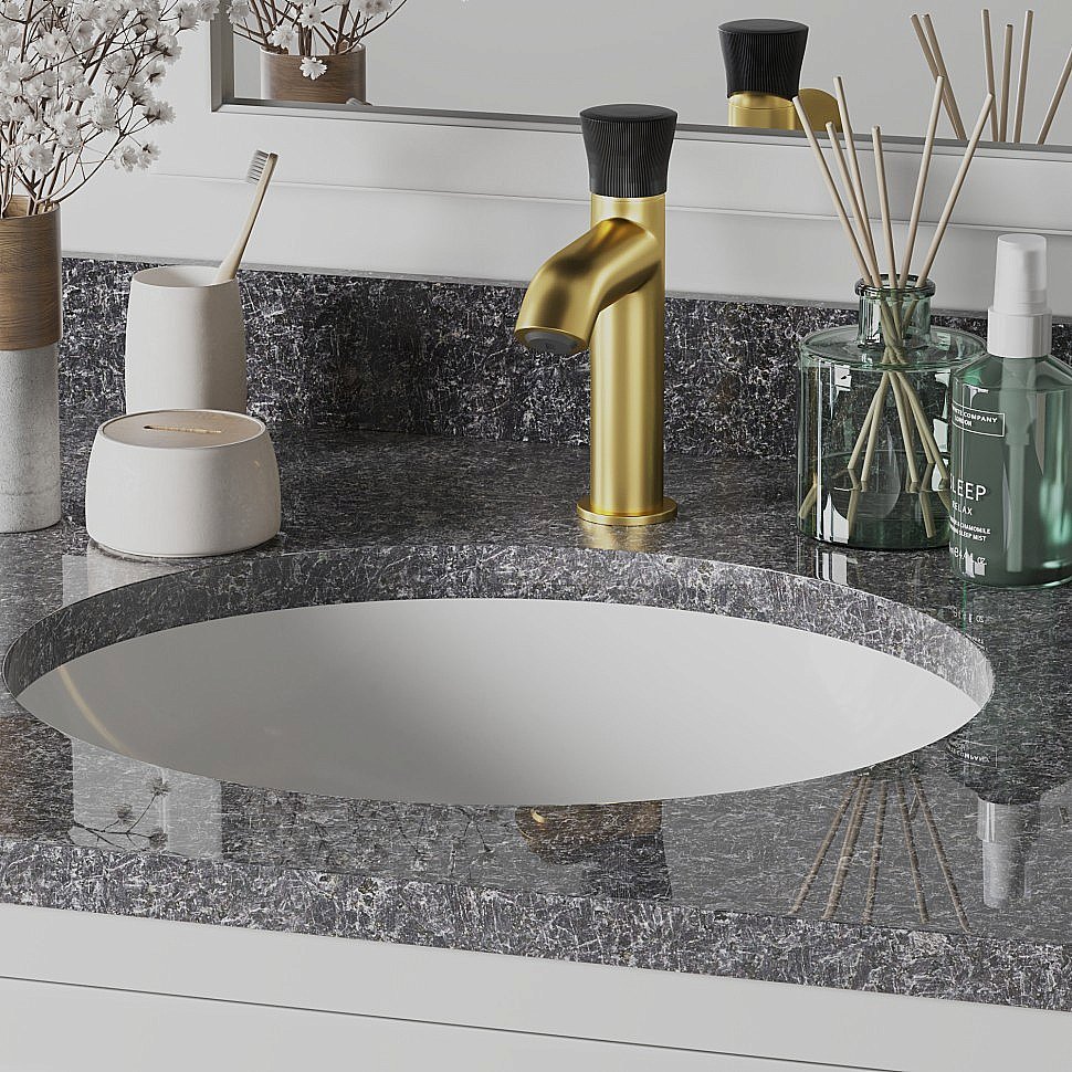 Смеситель для раковины PAINI Domus 18PJ205PZ золото матовое купить в интернет-магазине сантехники Sanbest