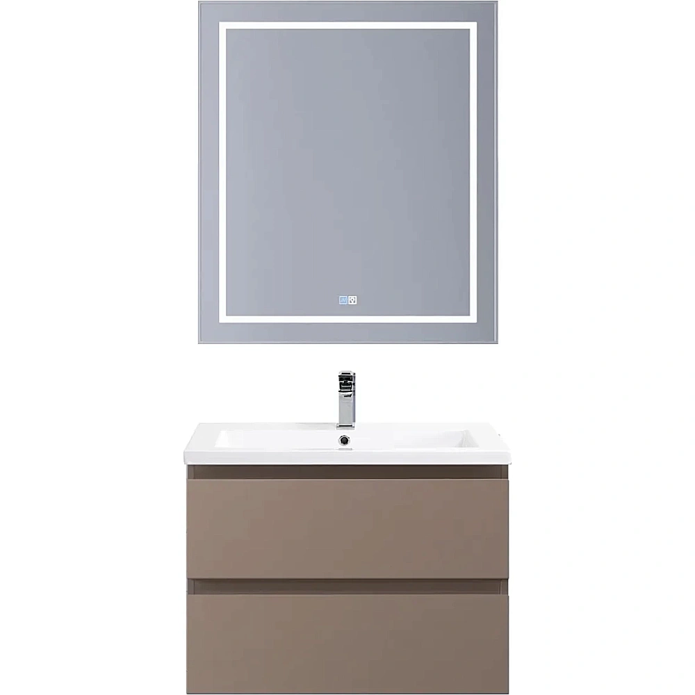 Тумба с раковиной BelBagno 75 KRAFT-750-2C-SO-СO+CZR-8070-75 бежевая матовая для ванной в интернет-магазине Sanbest