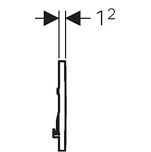 Кнопка для инсталляции Geberit Sigma 30 115.893.KJ.1 белый/хром глянец купить в интернет-магазине сантехники Sanbest