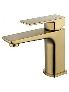 Смеситель для раковины WONZON & WOGHAND EDGE, Брашированное золото (WW-88139003-BG) купить в интернет-магазине сантехники Sanbest