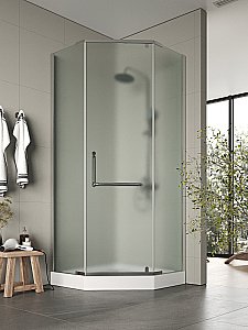 Душевой уголок Agger A03-090MCR 90х90 стекло матовое/профиль хром купить в интернет-магазине Sanbest