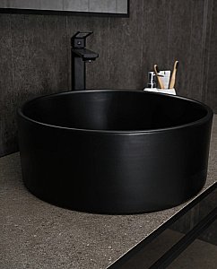 Раковина накладная Gid Esfera 40 Bm9011 53368 черная матовая купить в интернет-магазине Sanbest