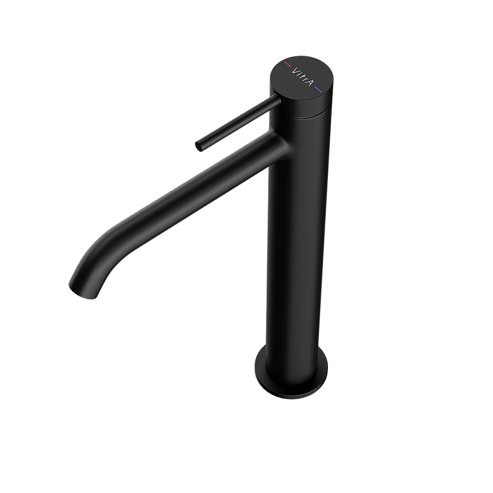 Смеситель для раковины VitrA Minimax Round A4353436EXP матовый черный купить в интернет-магазине сантехники Sanbest