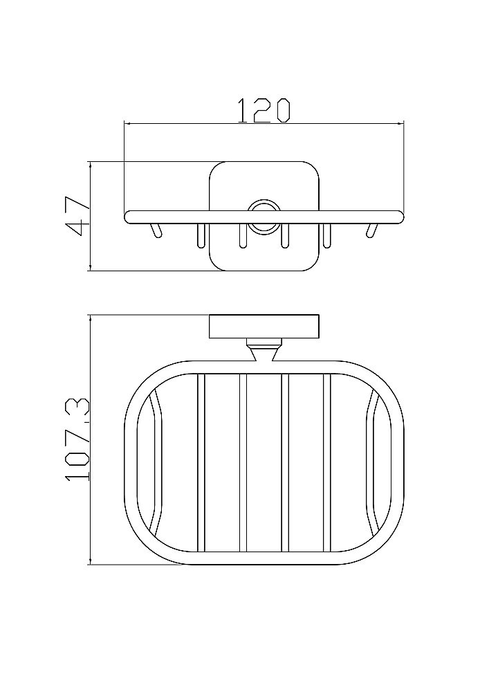 Мыльница с держателем WONZON & WOGHAND STILL, Хром (WW-6624) купить в интернет-магазине сантехники Sanbest