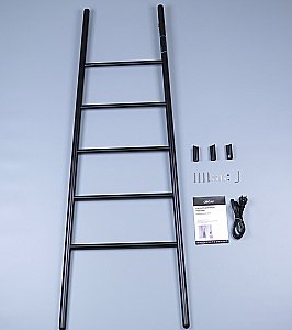 Полотенцесушитель электрический ABBER Treppe AH4705MB черный матовый купить в интернет-магазине сантехники Sanbest