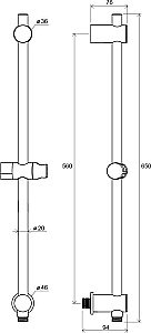 Держатель подвижной Ravak 975.00 купить в интернет-магазине сантехники Sanbest