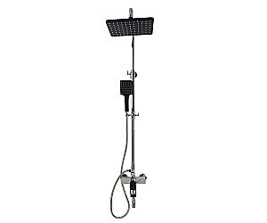 Душевая система Bronze De Luxe ELEMENT EL77/1CB хром/черный купить в интернет-магазине сантехники Sanbest