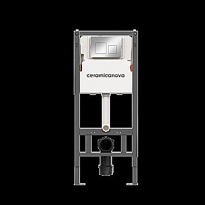 Инсталляция для унитаза Ceramica Nova Balance CN121002CH кнопка Хром купить в интернет-магазине сантехники Sanbest