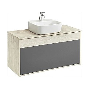 Тумба с раковиной Акватон Лофт Урбан 100 графит\орегон для ванной в интернет-магазине Sanbest