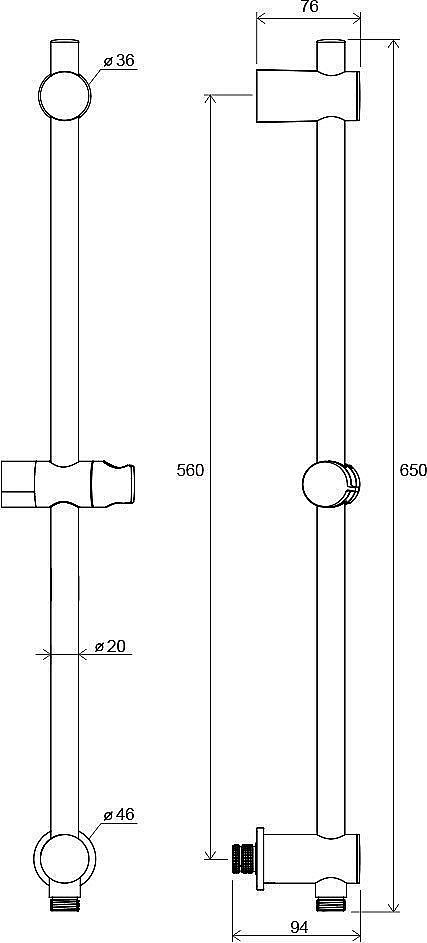 Держатель подвижной Ravak 975.00 купить в интернет-магазине сантехники Sanbest