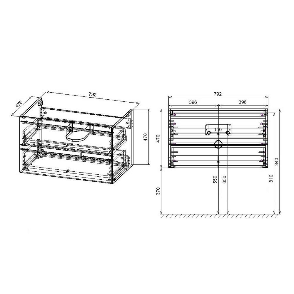 Тумба с раковиной Vincea Luka 80 T.Oak для ванной в интернет-магазине Sanbest