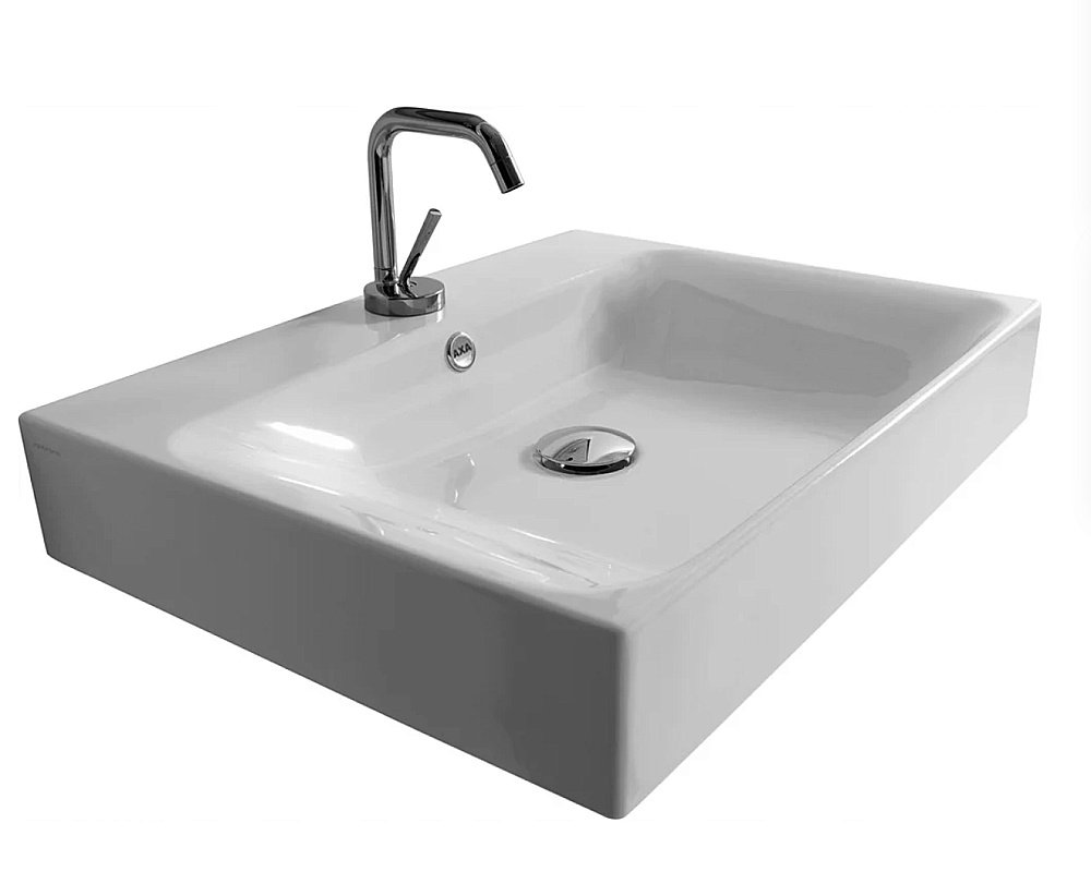 Раковина подвесная Kerasan Cento 60 3531bi*1 белая купить в интернет-магазине Sanbest