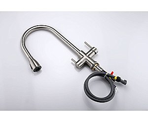 Смеситель для кухни Paulmark Lange La214212-BS брашированная сталь купить в интернет-магазине сантехники Sanbest