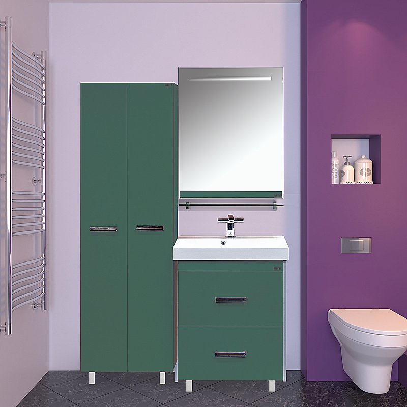 Зеркало Misty Джулия 65x80 зеленое в ванную от интернет-магазине сантехники Sanbest