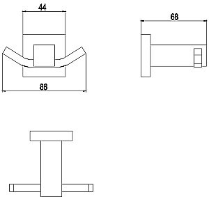 Крючок Timo Selene 17012/17 купить в интернет-магазине сантехники Sanbest