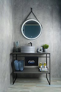 Раковина накладная Gid Esfera 41 Gm969 53335 серая матовая купить в интернет-магазине Sanbest